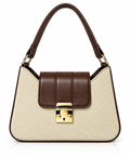 Luxury Lock-Closure Underarm Handbag