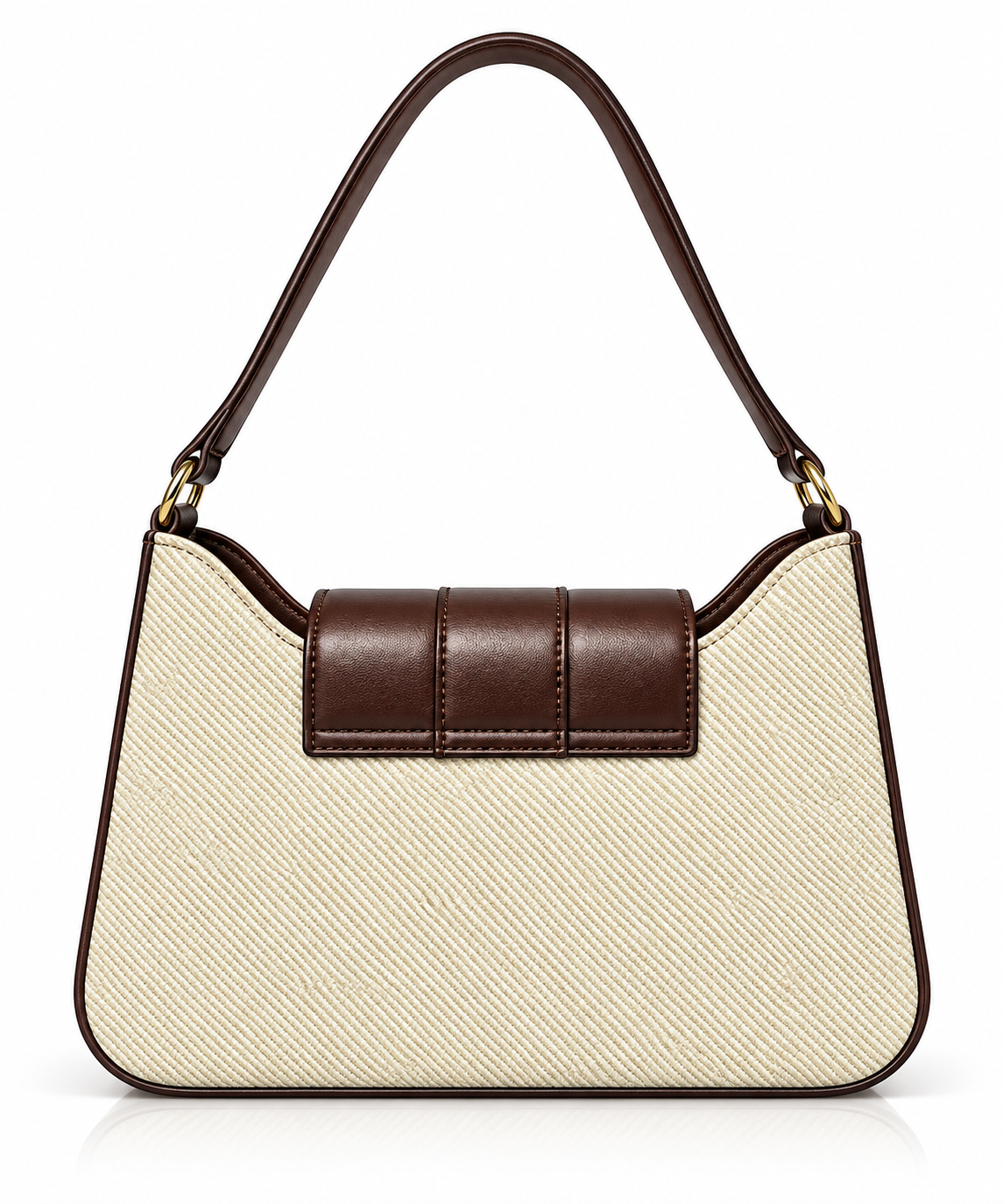Luxury Lock-Closure Underarm Handbag