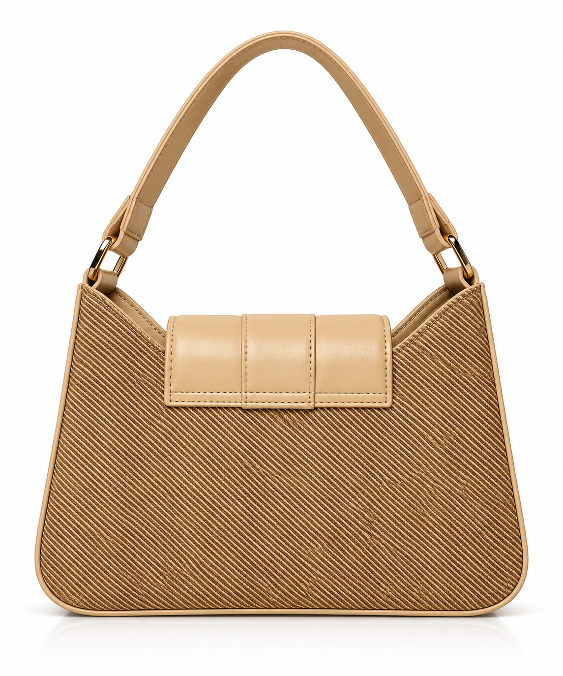 Luxury Lock-Closure Underarm Handbag