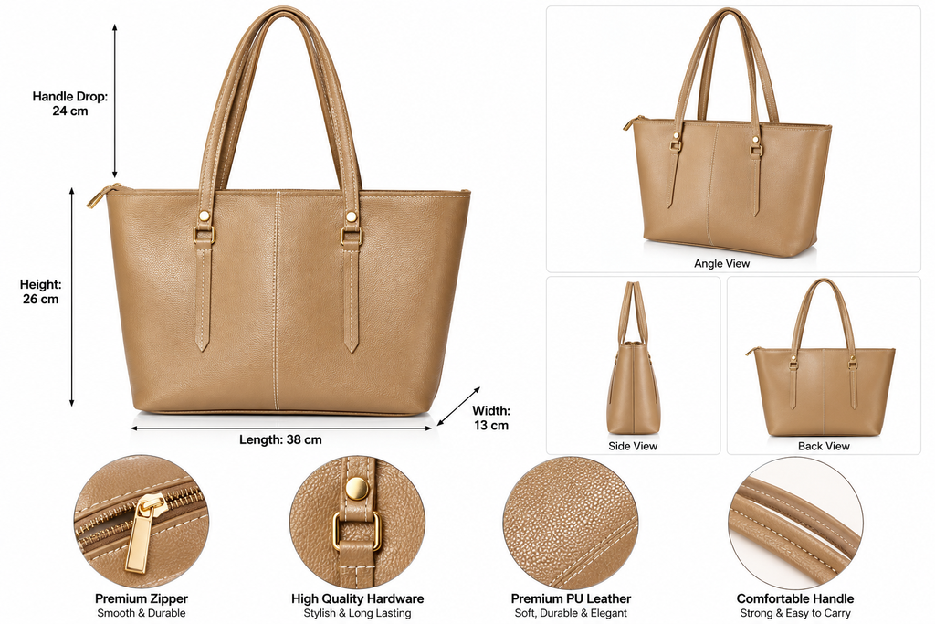 Women’s Classic Leather Tote Bag