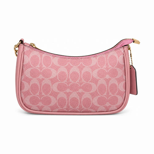 Coach Monogram Elegant Leather Handbag - Pink