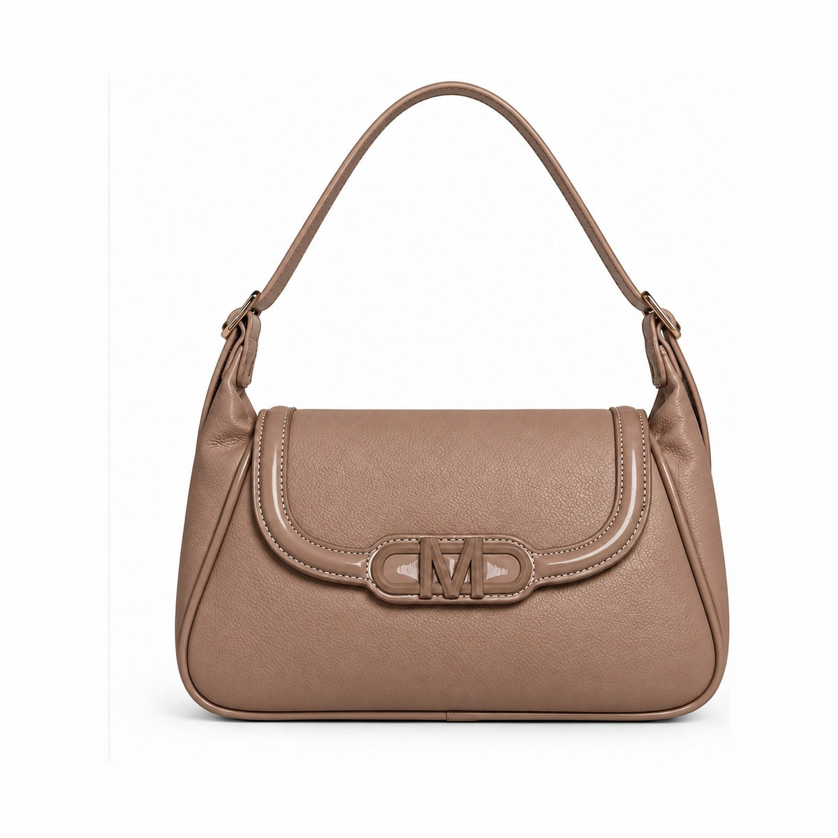 Miss Alita Monogram Flap Crossbody Bag - Beige