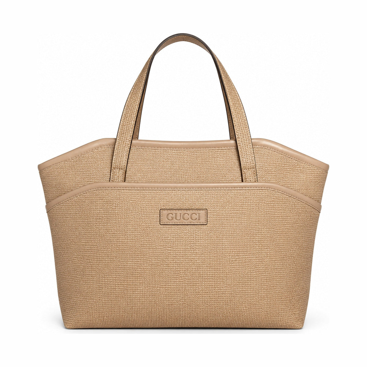 Gucci Style Signature Tote Bag  - Cream