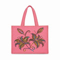 Handcrafted Sequin and Beadwork Designer Handbag - Pink