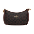 Coach Monogram Elegant Leather Handbag - Brown