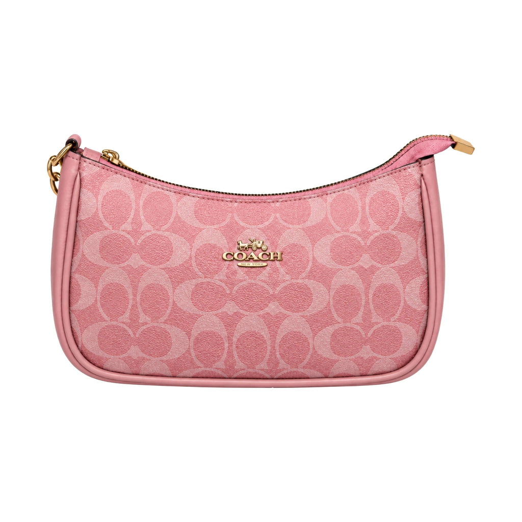 Coach Monogram Elegant Leather Handbag - Pink